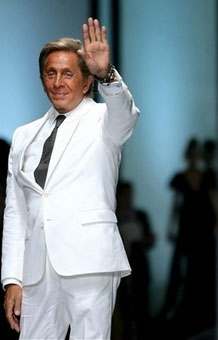 Fashion designer Valentino announces