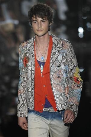 Gucci Men's Tropical-Print Cotton Shirt