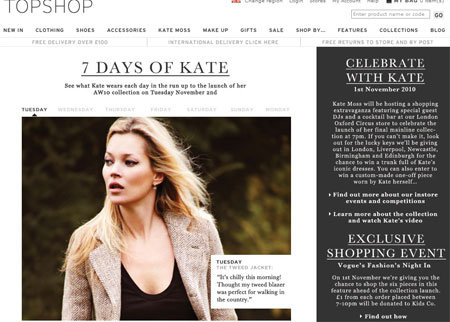 Kate Moss, Topshop