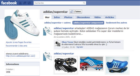 Cuña Contradicción Desventaja Adidas Superstars lanza sus modelos Facebook y Twitter