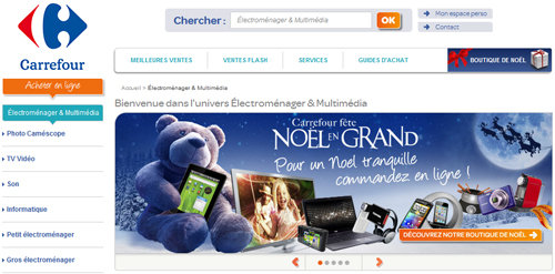 Carrefour lance son site de vente non-alimentaire