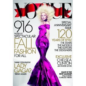 史上最大916ページの米版Vogue9月号 表紙はレディー・ガガ