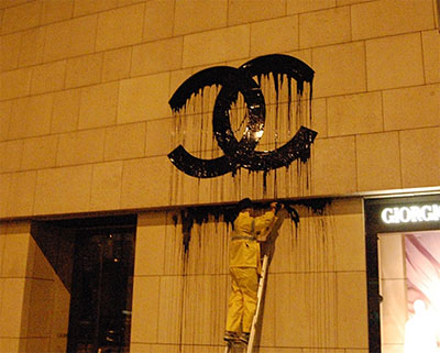 Chanel logo liquified: French street artist Zevs in court in Hong Kong