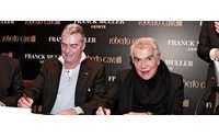 Roberto Cavalli con Franck Muller per gli orologi