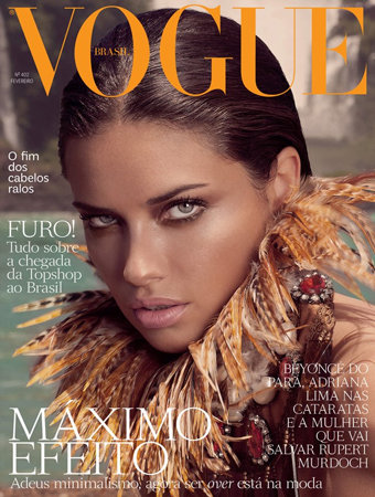 Adriana Lima, portada de Vogue Brasil