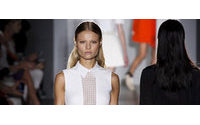 Victoria Beckham stays sumptuous at NY fashion week
