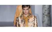 Mulberry whimsy, abstract Ilincic end London Fashion Week
