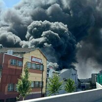 Un incendie ravage l'entrepôt de la marque Valège à Aubervilliers