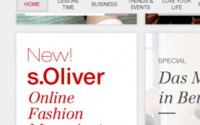 s.Oliver startet mit Online Fashion Magazin