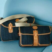 ビームスがハンティングワールドに別注、岡山県産ワンウォッシュデニムを採用したバッグ3型発売