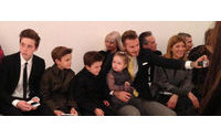Beckham family front row for Victoria's New York show