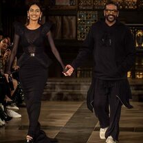 Rocky Star showcases glam-comfort on the runway at London Fashion Week with Manushi Chiller