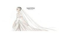 Valentino muestra el vestido de novia de Anne Hathaway